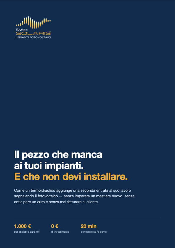 Copertina del report Il pezzo che manca ai tuoi impianti